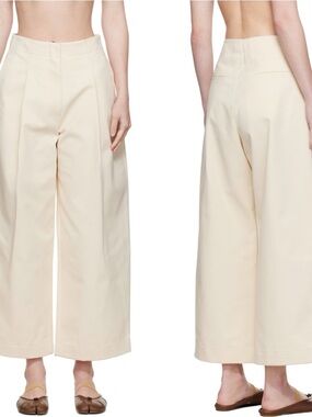 Studio Nicholson Off-White Dordoni Volume Trousers Size 1 or US Size 6 NWOT $450